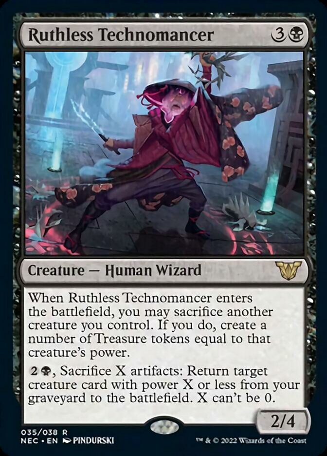Ruthless Technomancer [Kamigawa: Neon Dynasty Commander] MTG Single Magic: The Gathering | Red Claw Gaming