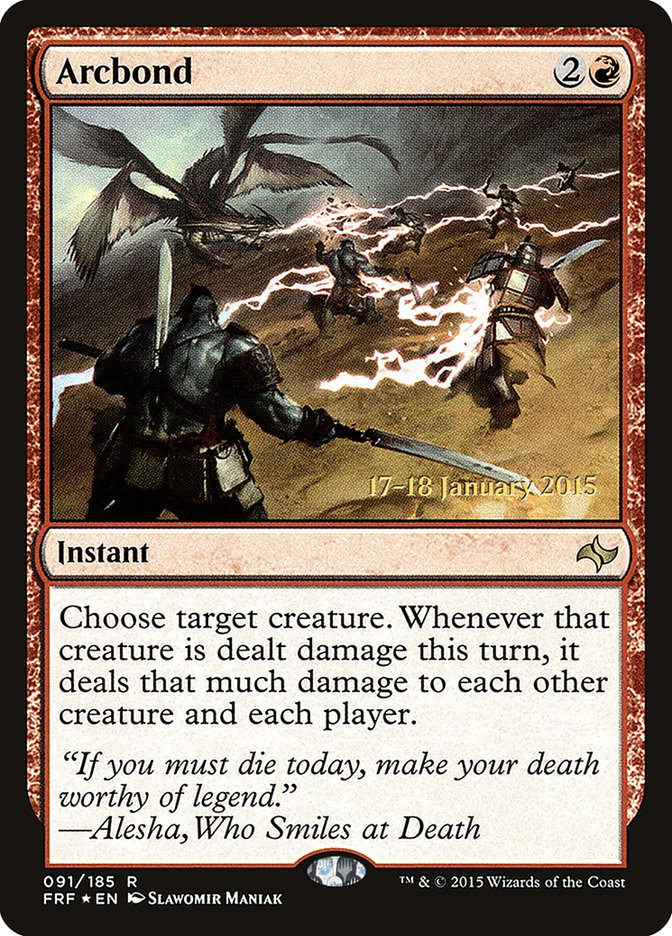 Arcbond [Fate Reforged Prerelease Promos] MTG Single Magic: The Gathering | Red Claw Gaming