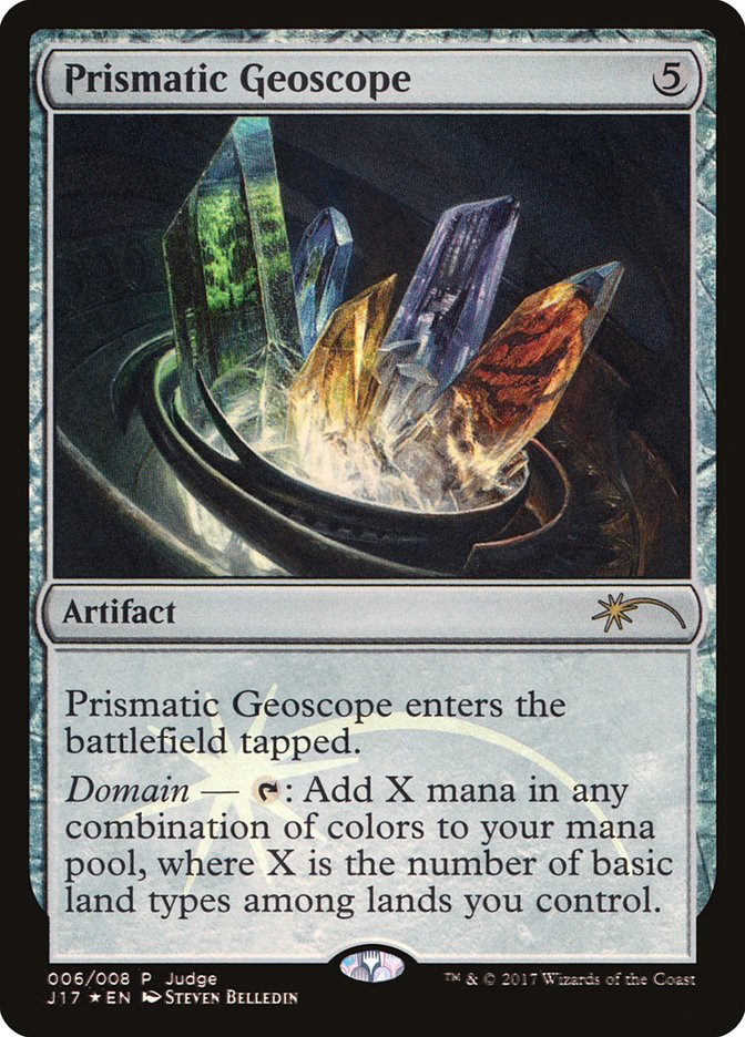 Prismatic Geoscope [Judge Gift Cards 2017] MTG Single Magic: The Gathering | Red Claw Gaming