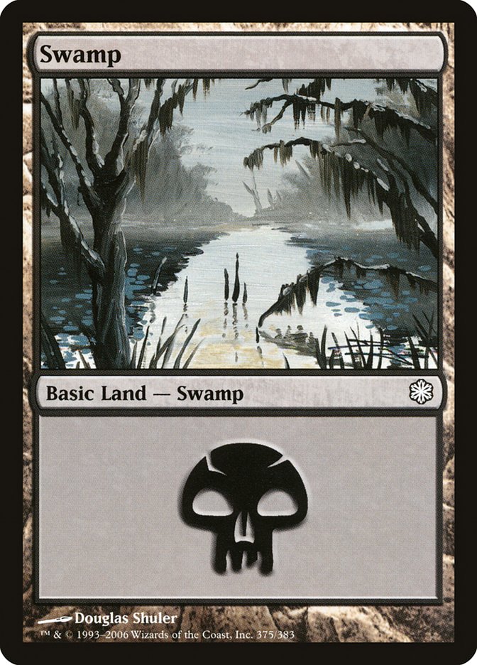 Swamp (375) [Coldsnap Theme Decks] MTG Single Magic: The Gathering | Red Claw Gaming