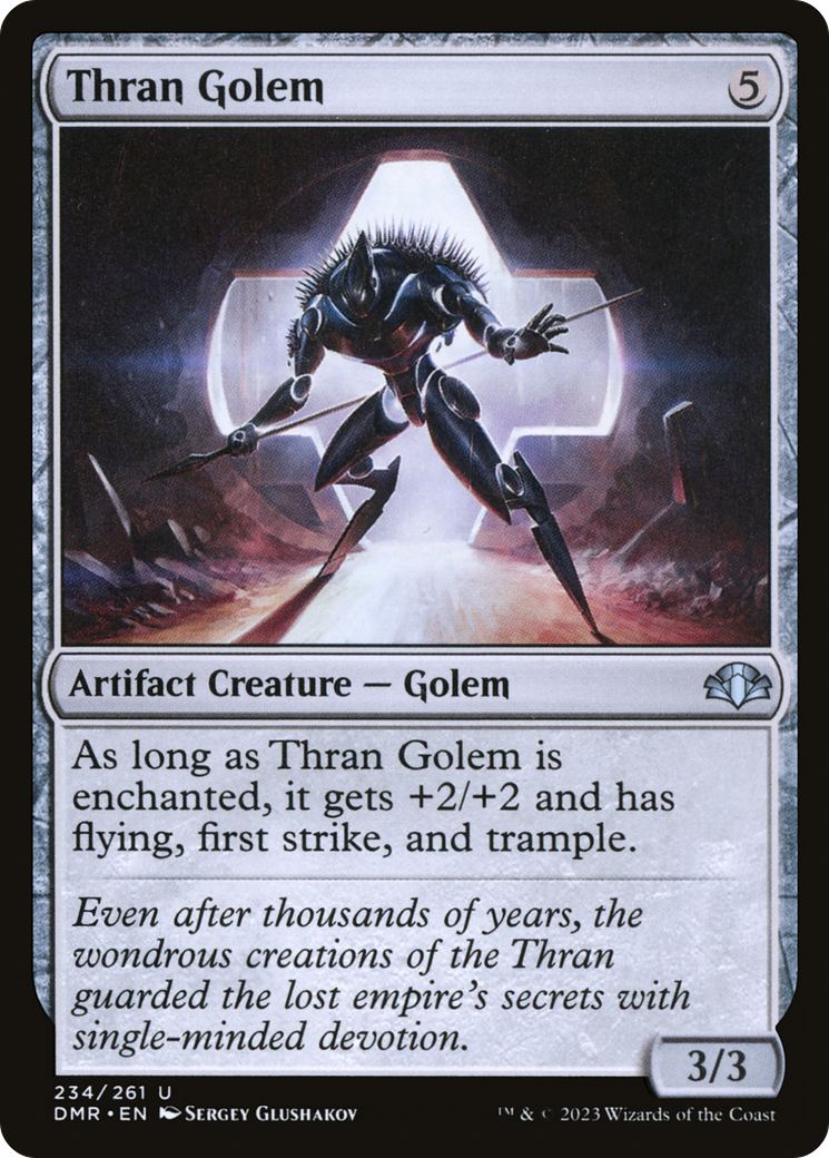 Thran Golem [Dominaria Remastered] MTG Single Magic: The Gathering | Red Claw Gaming