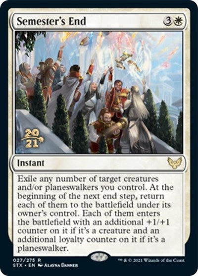 Semester's End [Strixhaven: School of Mages Prerelease Promos] MTG Single Magic: The Gathering | Red Claw Gaming