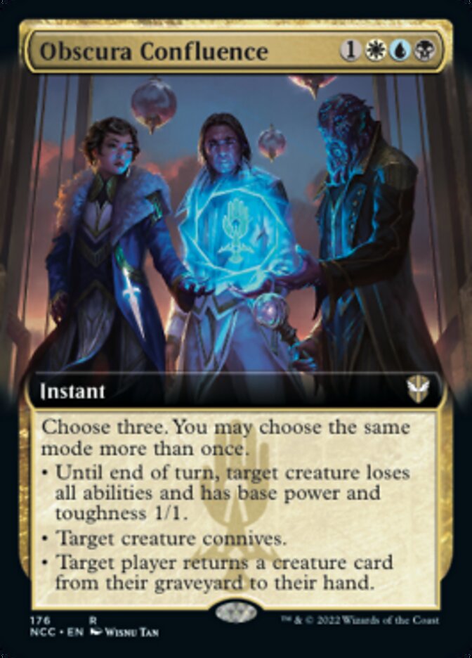 Obscura Confluence (Extended Art) [Streets of New Capenna Commander] MTG Single Magic: The Gathering | Red Claw Gaming