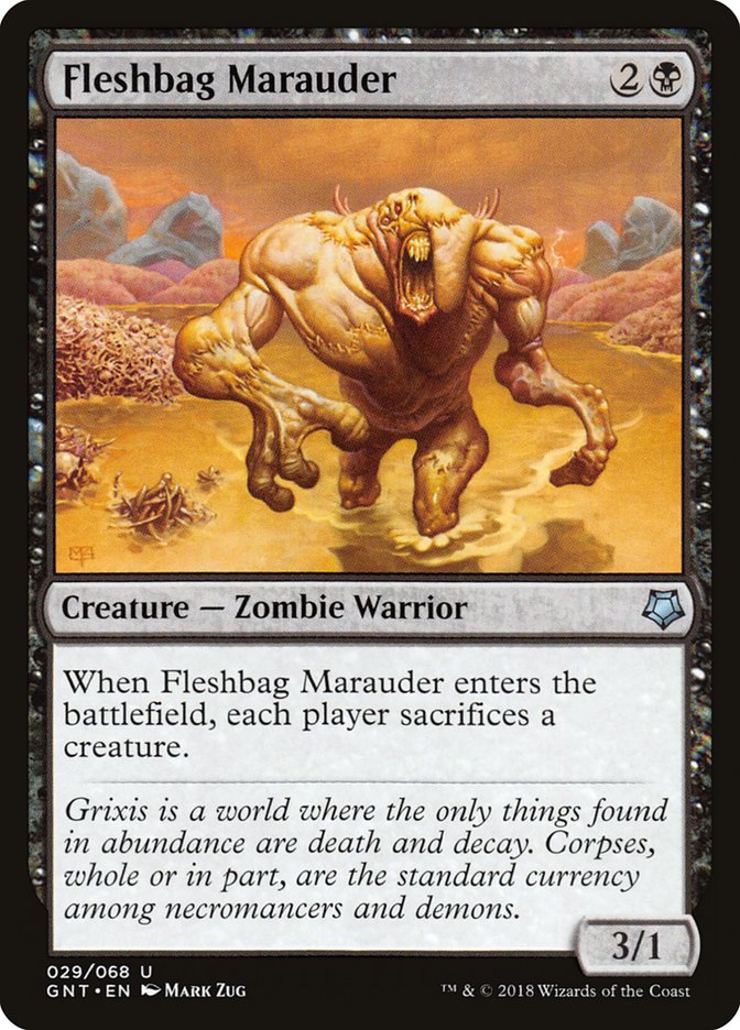 Fleshbag Marauder [Game Night 2018] MTG Single Magic: The Gathering | Red Claw Gaming