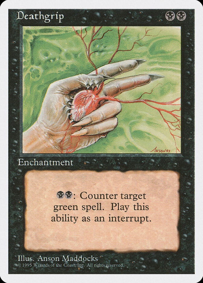 Deathgrip [Fourth Edition] MTG Single Magic: The Gathering | Red Claw Gaming