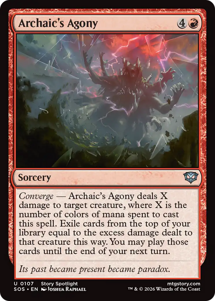 Archaic's Agony [Secrets of Strixhaven] MTG Single Magic: The Gathering | Red Claw Gaming