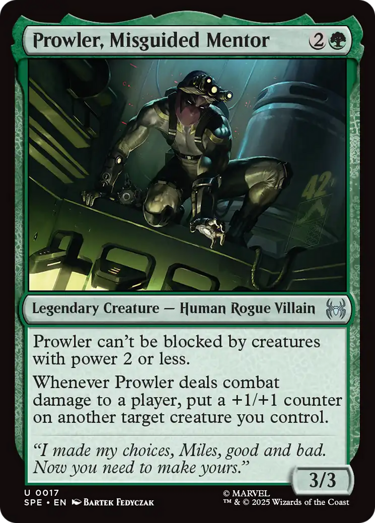 Prowler, Misguided Mentor [Marvel's Spider-Man: Eternal-Legal] MTG Single Magic: The Gathering | Red Claw Gaming