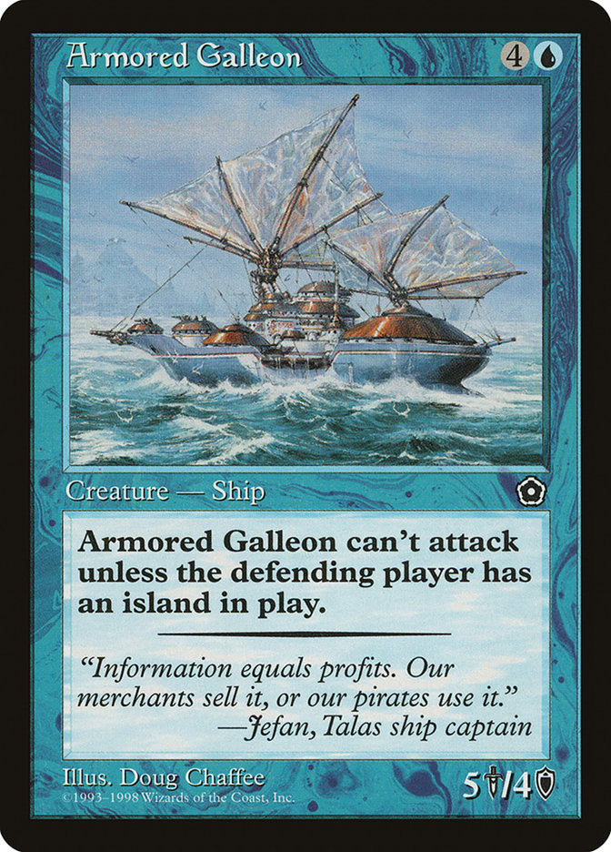 Armored Galleon [Portal Second Age] MTG Single Magic: The Gathering | Red Claw Gaming