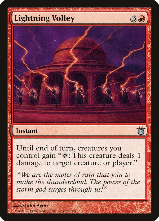 Lightning Volley [Born of the Gods] MTG Single Magic: The Gathering | Red Claw Gaming