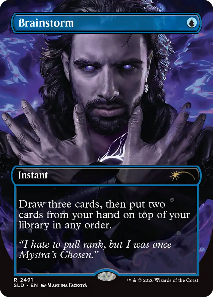 Brainstorm (2491) [Secret Lair Drop Series] MTG Single Magic: The Gathering | Red Claw Gaming