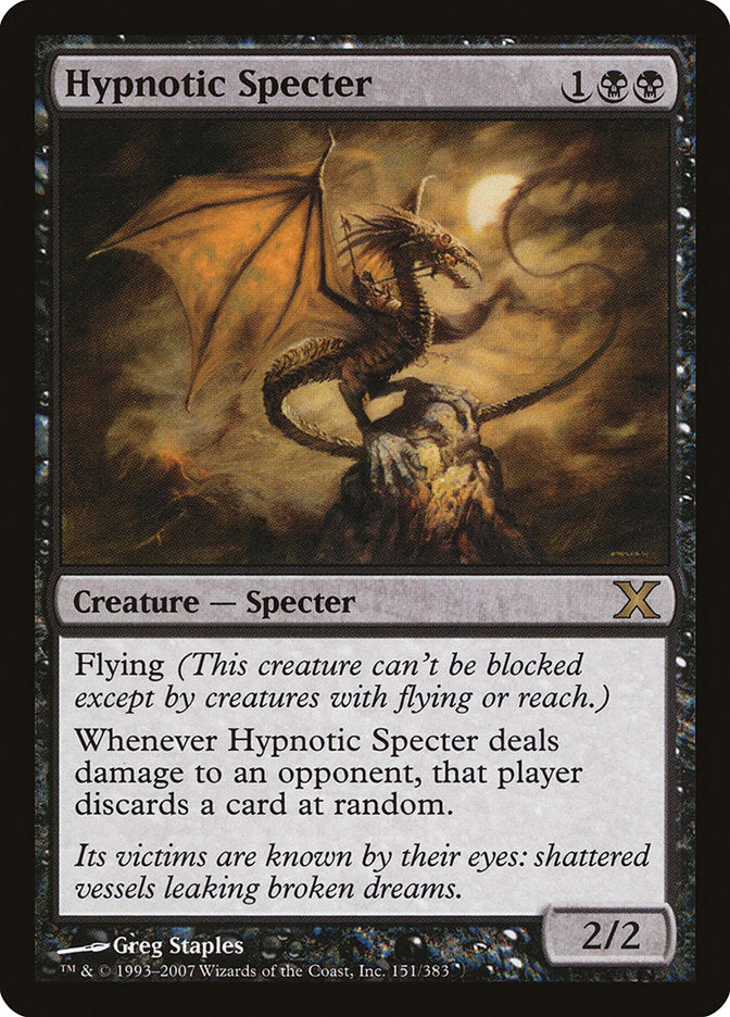 Hypnotic Specter [Tenth Edition] MTG Single Magic: The Gathering | Red Claw Gaming
