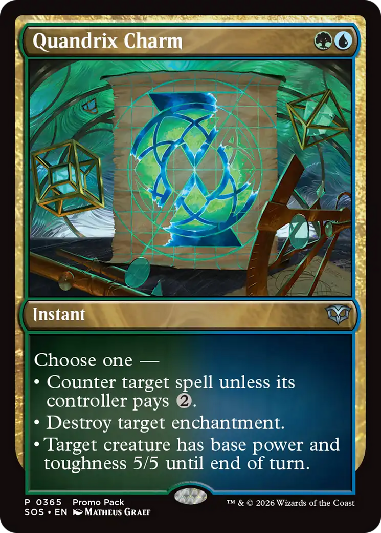 Quandrix Charm [Secrets of Strixhaven Promos] | Red Claw Gaming