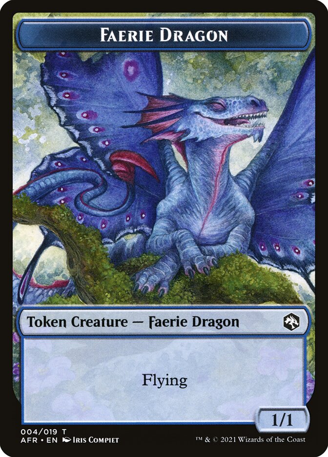 Devil // Faerie Dragon Double-Sided Token [Dungeons & Dragons: Adventures in the Forgotten Realms Tokens] MTG Single Magic: The Gathering | Red Claw Gaming