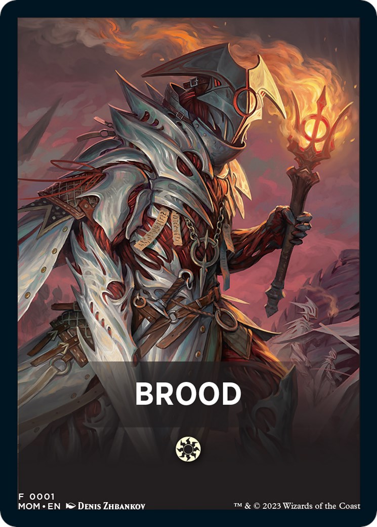 Brood Theme Card [March of the Machine Tokens] MTG Single Magic: The Gathering    | Red Claw Gaming