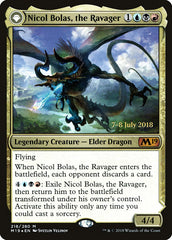 Nicol Bolas, the Ravager // Nicol Bolas, the Arisen [Core Set 2019 Prerelease Promos] MTG Single Magic: The Gathering | Red Claw Gaming