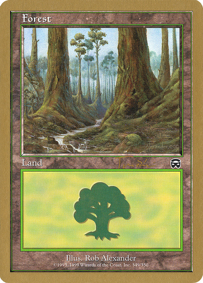 Forest (jt349) (Jan Tomcani) [World Championship Decks 2001] MTG Single Magic: The Gathering | Red Claw Gaming