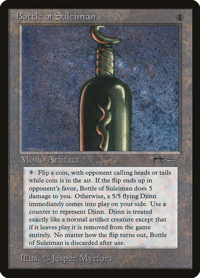 Bottle of Suleiman [Arabian Nights] MTG Single Magic: The Gathering | Red Claw Gaming