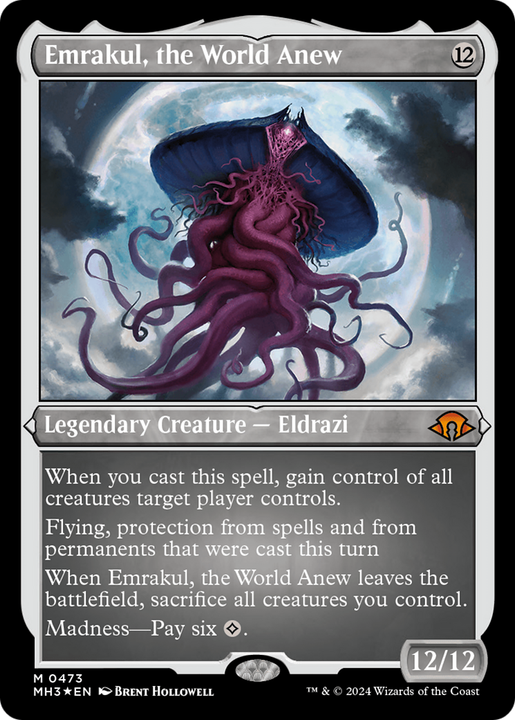 Emrakul, the World Anew (Foil Etched) [Modern Horizons 3] MTG Single Magic: The Gathering    | Red Claw Gaming