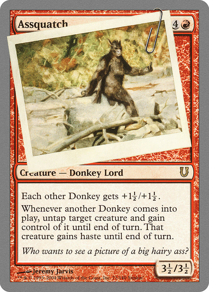 Assquatch [Unhinged] MTG Single Magic: The Gathering | Red Claw Gaming