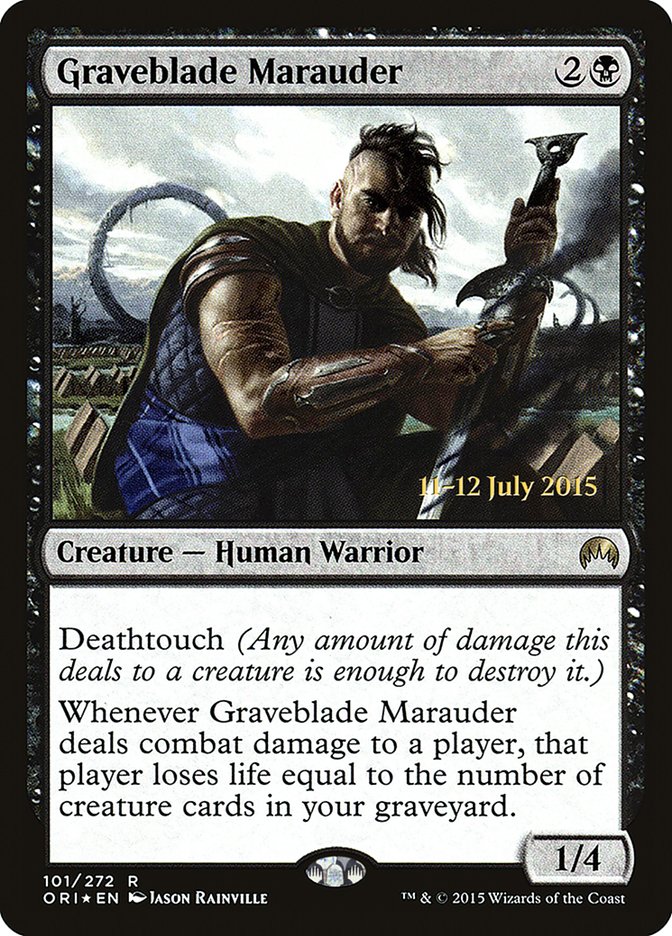 Graveblade Marauder [Magic Origins Prerelease Promos] MTG Single Magic: The Gathering | Red Claw Gaming