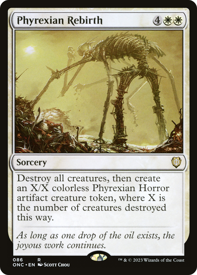 Phyrexian Rebirth [Phyrexia: All Will Be One Commander] MTG Single Magic: The Gathering | Red Claw Gaming