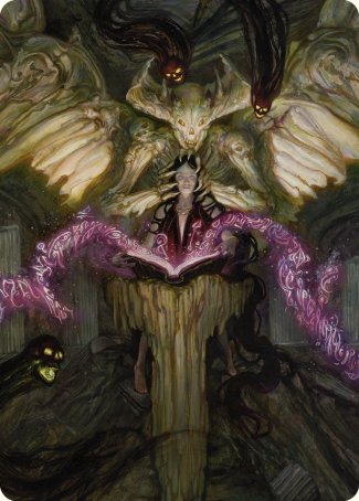 Demonic Tutor Art Card [Commander Masters Art Series] MTG Single Magic: The Gathering | Red Claw Gaming
