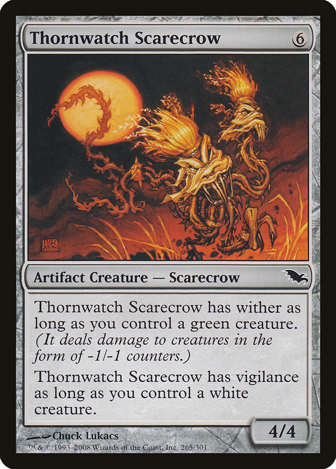 Thornwatch Scarecrow [Shadowmoor] MTG Single Magic: The Gathering | Red Claw Gaming