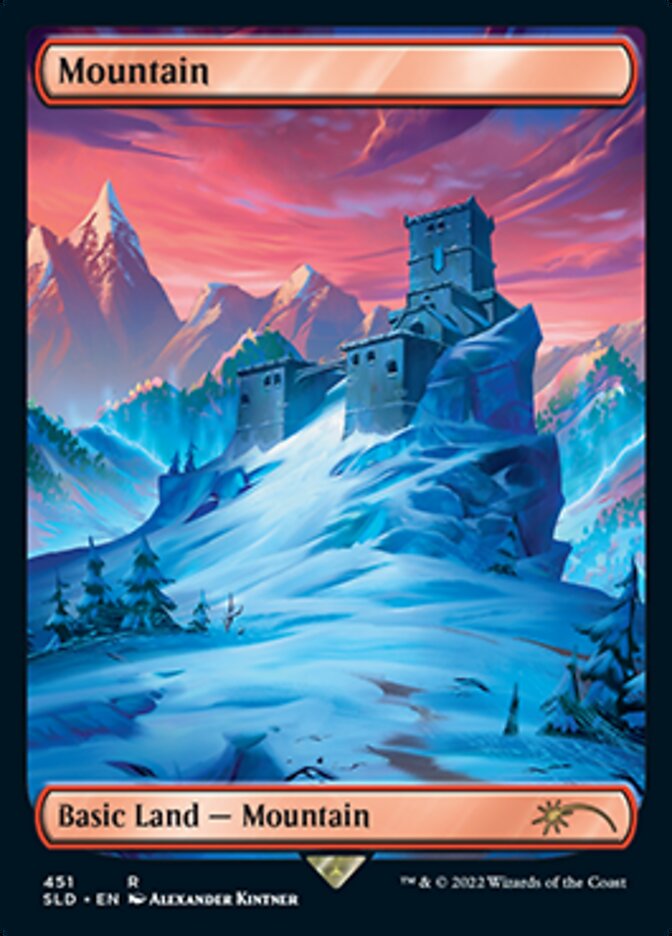 Mountain (451) [Secret Lair Drop Series] MTG Single Magic: The Gathering | Red Claw Gaming
