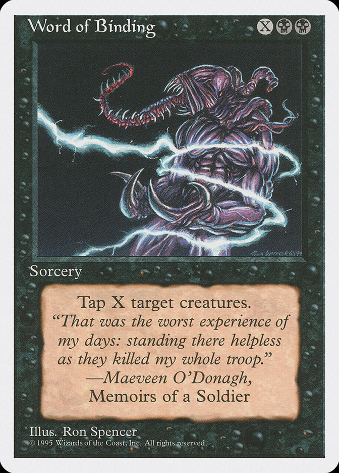 Word of Binding [Fourth Edition] MTG Single Magic: The Gathering | Red Claw Gaming