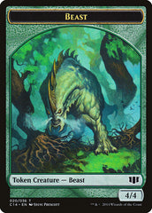 Elf Druid // Beast (020/036) Double-Sided Token [Commander 2014 Tokens] MTG Single Magic: The Gathering | Red Claw Gaming