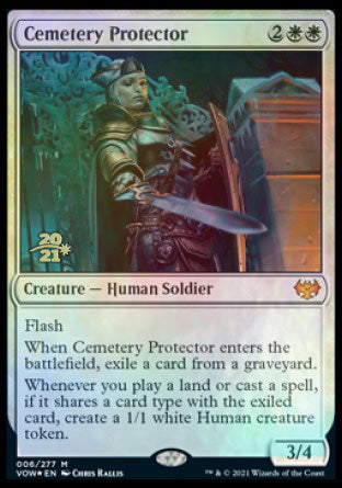 Cemetery Protector [Innistrad: Crimson Vow Prerelease Promos] MTG Single Magic: The Gathering | Red Claw Gaming