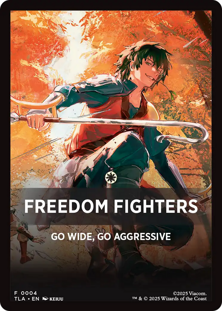 Freedom Fighters Theme Card [Avatar: The Last Airbender Tokens] | Red Claw Gaming