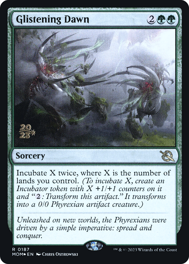 Glistening Dawn [March of the Machine Prerelease Promos] MTG Single Magic: The Gathering | Red Claw Gaming