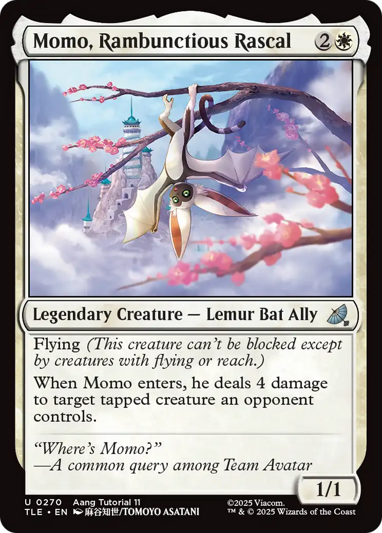 Momo, Rambunctious Rascal (0270) [Avatar: The Last Airbender: Eternal-Legal] MTG Single Magic: The Gathering | Red Claw Gaming