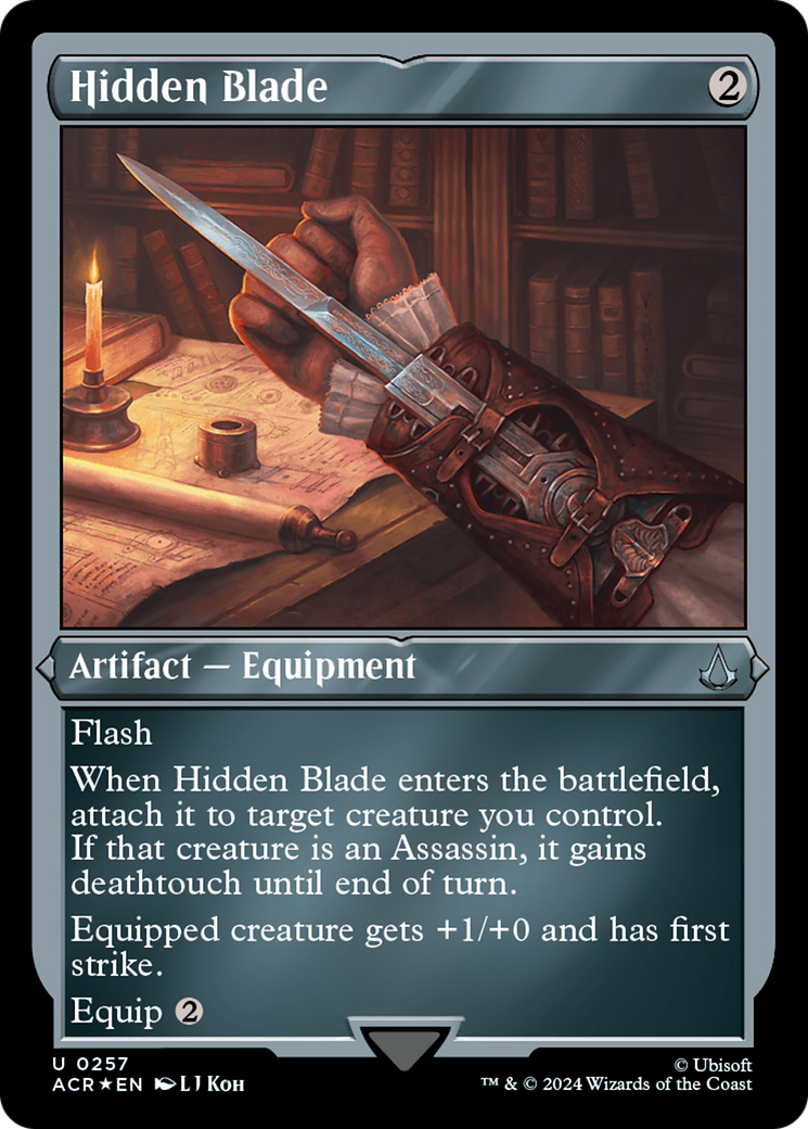 Hidden Blade (Foil Etched) [Assassin's Creed] MTG Single Magic: The Gathering | Red Claw Gaming