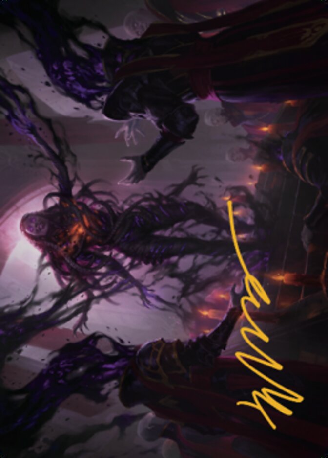 Braids, Arisen Nightmare Art Card 1 (Gold-Stamped Signature) [Dominaria United Art Series] MTG Single Magic: The Gathering | Red Claw Gaming