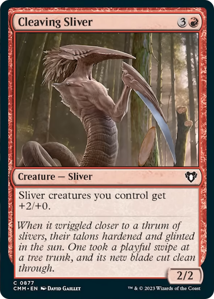 Cleaving Sliver [Commander Masters] MTG Single Magic: The Gathering | Red Claw Gaming