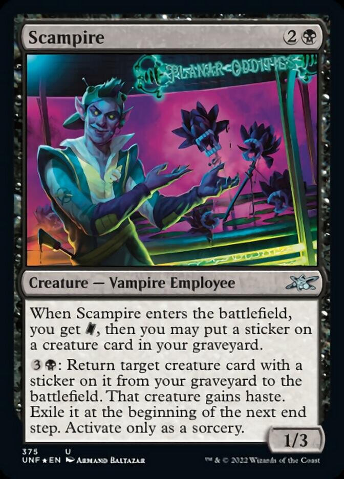 Scampire (Galaxy Foil) [Unfinity] MTG Single Magic: The Gathering    | Red Claw Gaming