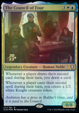 The Council of Four [Commander Legends: Battle for Baldur's Gate Prerelease Promos] MTG Single Magic: The Gathering | Red Claw Gaming