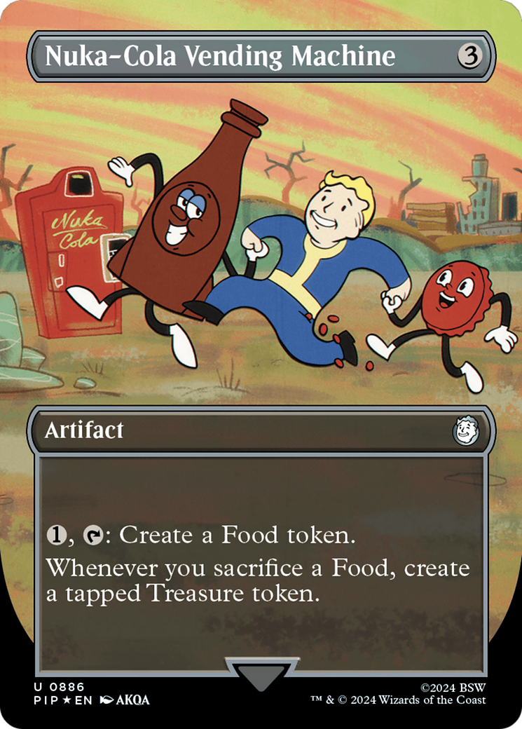 Nuka-Cola Vending Machine (Borderless) (Surge Foil) [Fallout] MTG Single Magic: The Gathering | Red Claw Gaming