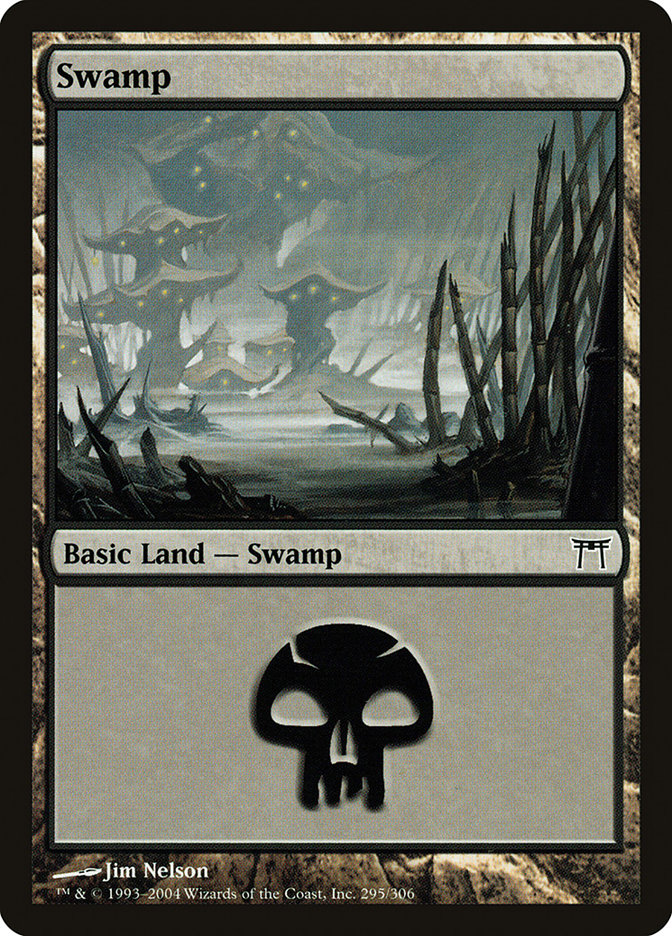 Swamp (295) [Champions of Kamigawa] MTG Single Magic: The Gathering | Red Claw Gaming