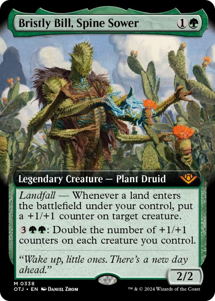Bristly Bill, Spine Sower (Extended Art) [Outlaws of Thunder Junction] MTG Single Magic: The Gathering | Red Claw Gaming