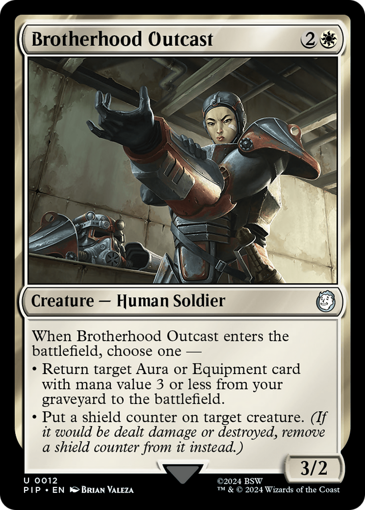 Brotherhood Outcast [Fallout] MTG Single Magic: The Gathering | Red Claw Gaming