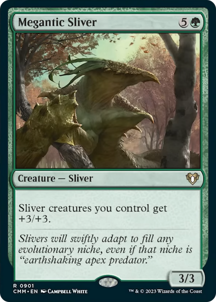 Megantic Sliver [Commander Masters] MTG Single Magic: The Gathering | Red Claw Gaming