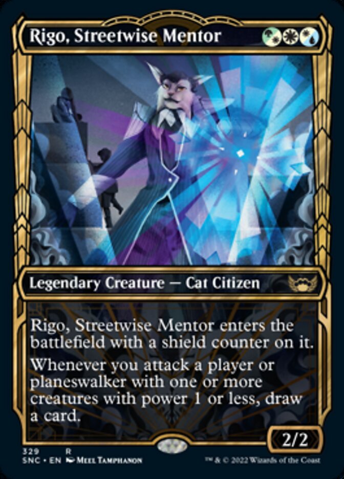 Rigo, Streetwise Mentor (Showcase Golden Age) [Streets of New Capenna] MTG Single Magic: The Gathering | Red Claw Gaming