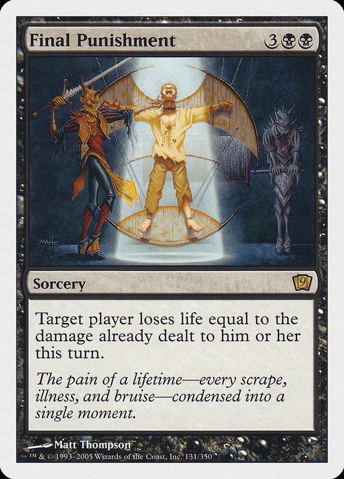 Final Punishment [Ninth Edition] MTG Single Magic: The Gathering | Red Claw Gaming