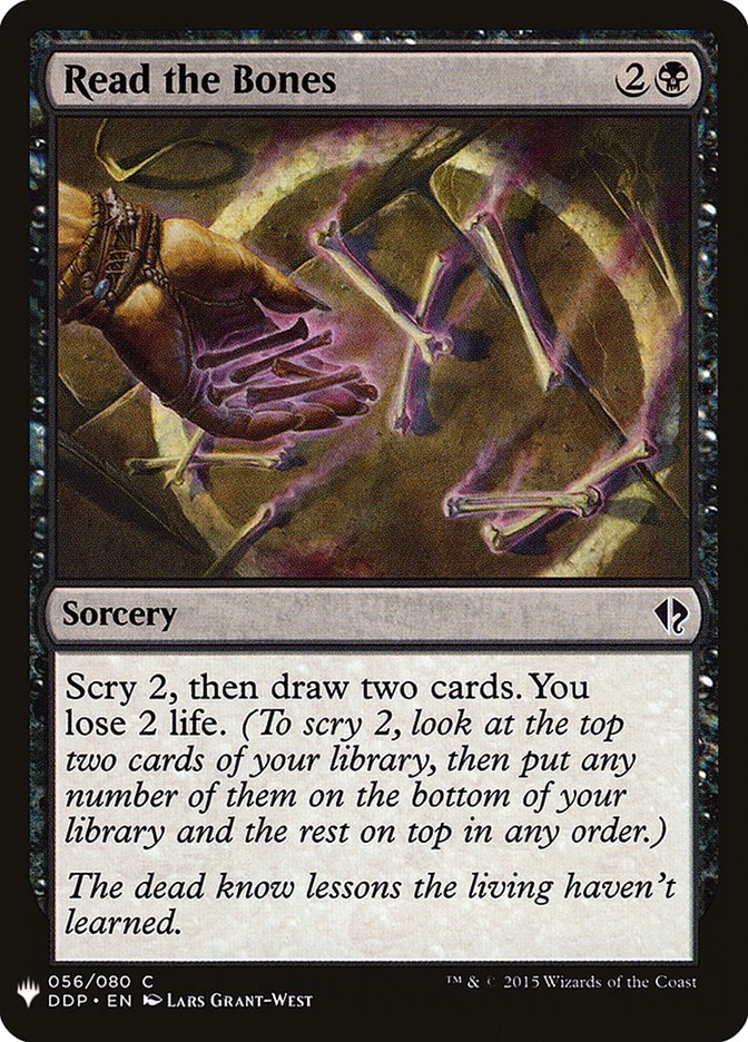 Read the Bones [Mystery Booster] MTG Single Magic: The Gathering | Red Claw Gaming