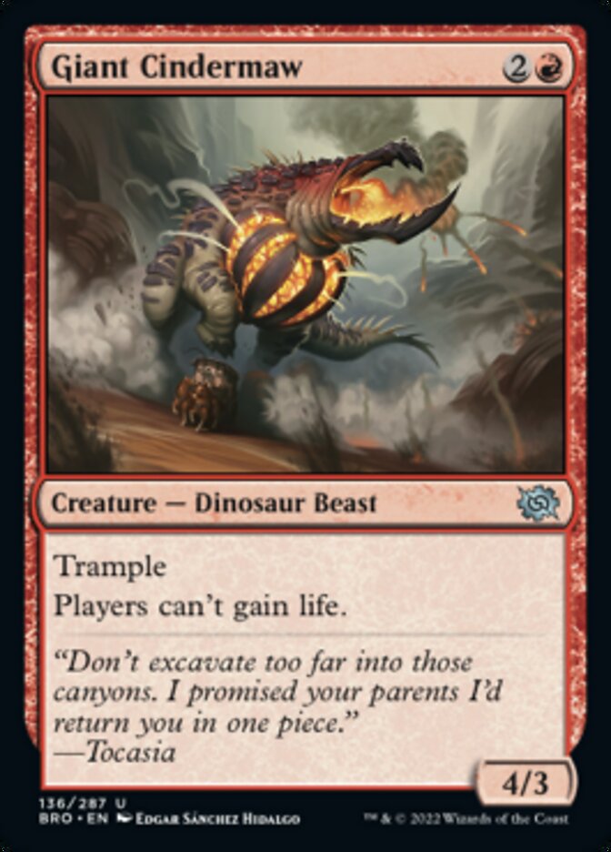 Giant Cindermaw [The Brothers' War] MTG Single Magic: The Gathering | Red Claw Gaming