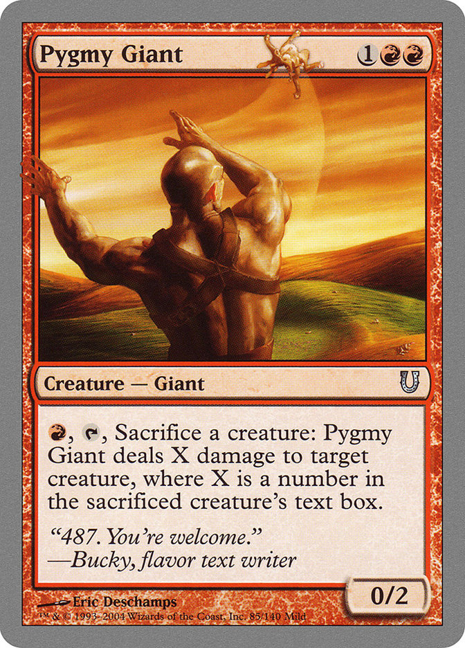 Pygmy Giant [Unhinged] MTG Single Magic: The Gathering | Red Claw Gaming