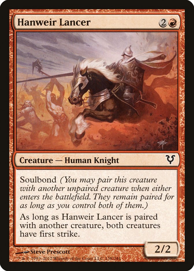 Hanweir Lancer [Avacyn Restored] MTG Single Magic: The Gathering | Red Claw Gaming